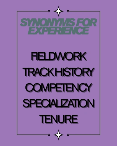 synonyms for experience 