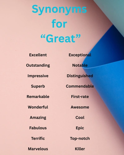 Synonyms for Great