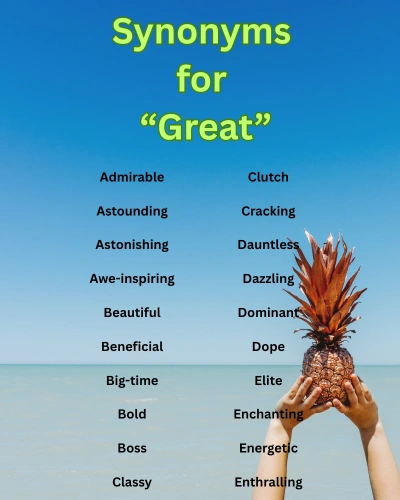 Synonyms for Great