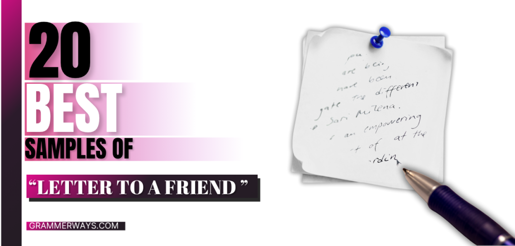 letter to a friend