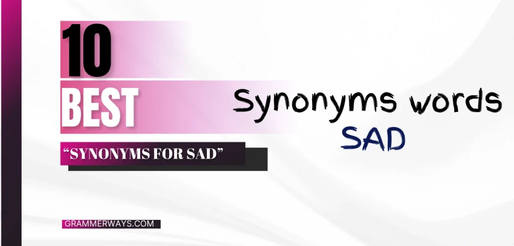 synonyms for sad