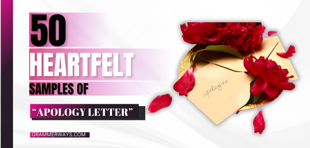 50 Apology Letter Templates That Actually Mend Relationships Fast apology letter