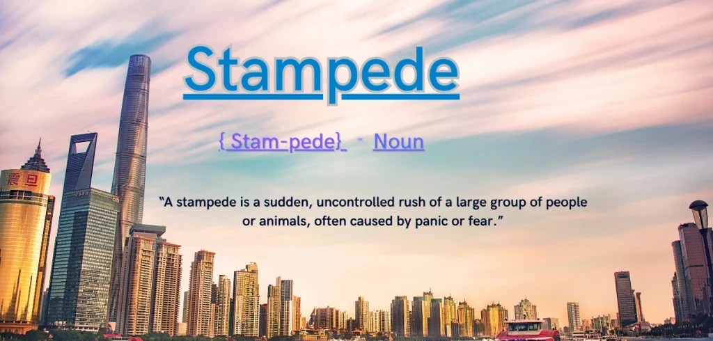 stampede meaning