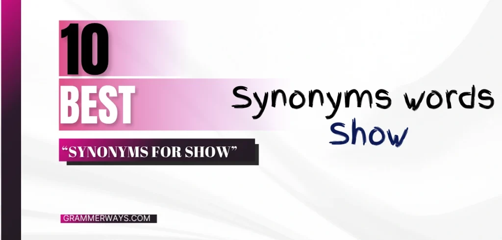 show synonyms