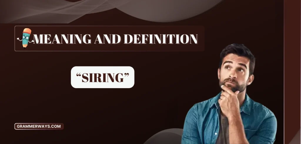 siring meaning