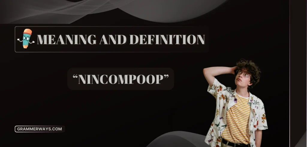 Nincompoop Meaning and Definition with Usage and Translations nincompoop meaning