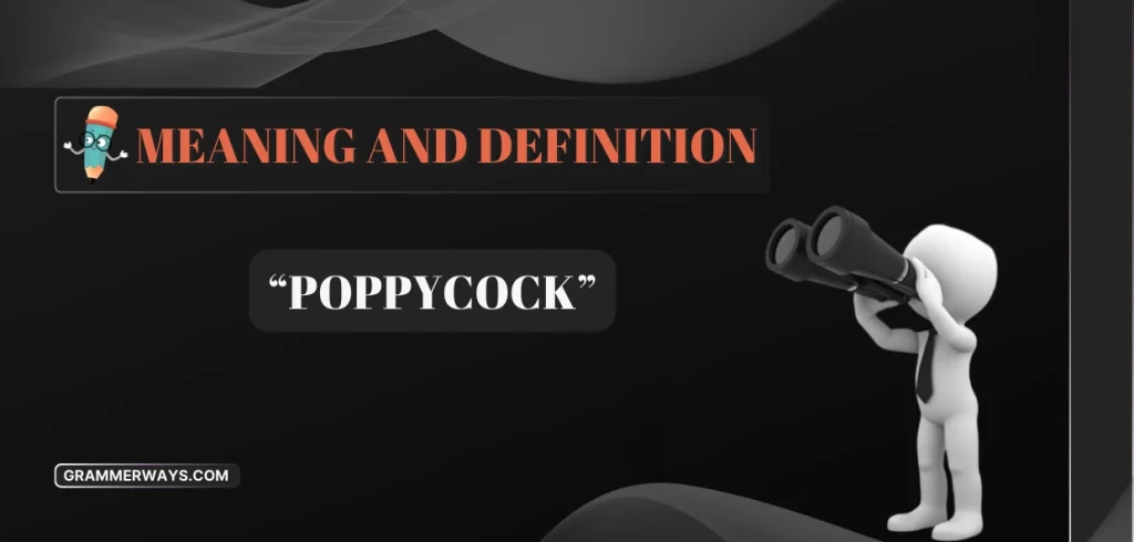 Poppycock Meaning and Definition – Usage, Origin, and Examples poppycock meaning