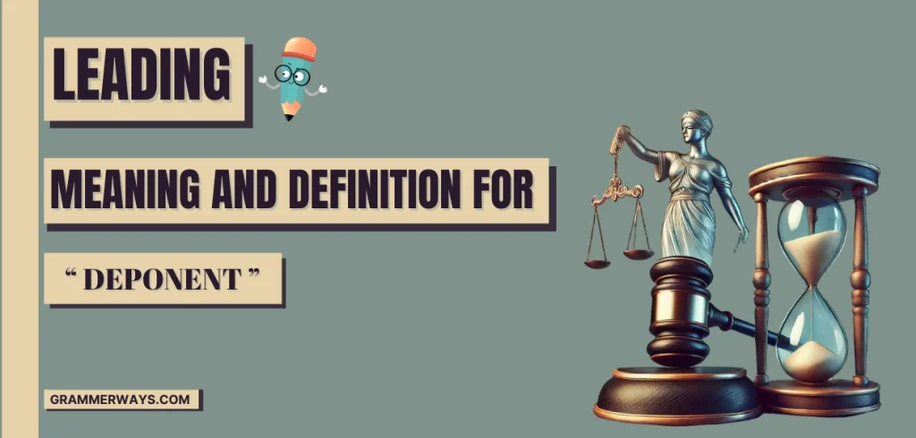 signature of deponent meaning