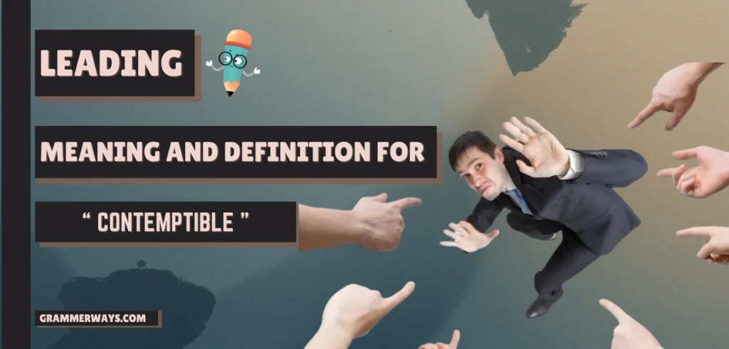 contemptible meaning