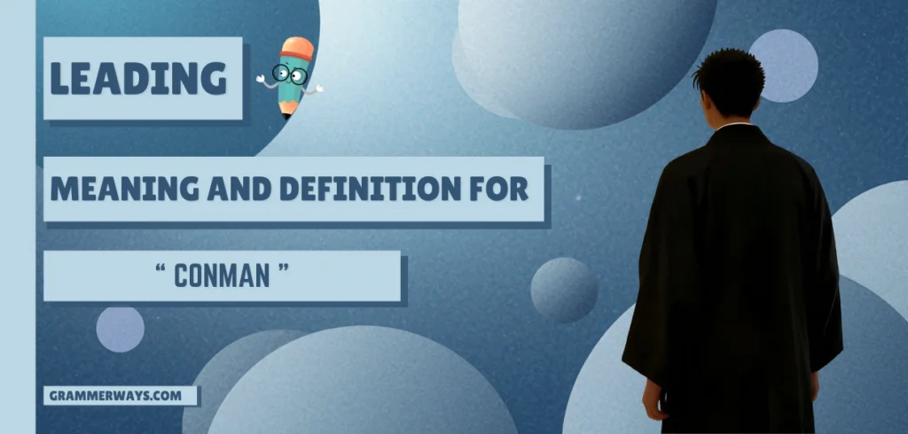 conman meaning in hindi