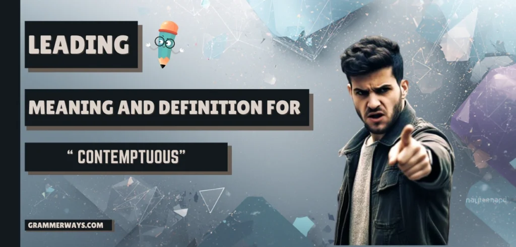 contemptuous meaning