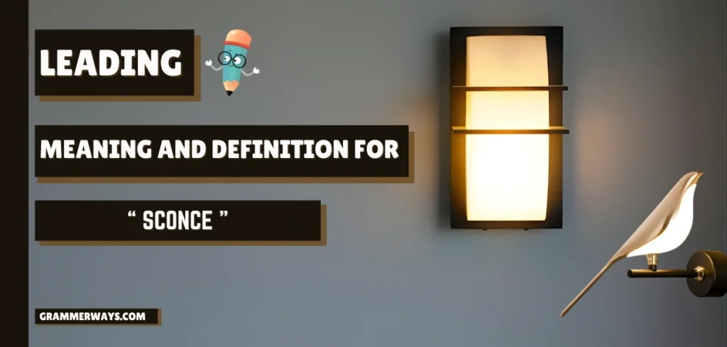 sconce definition