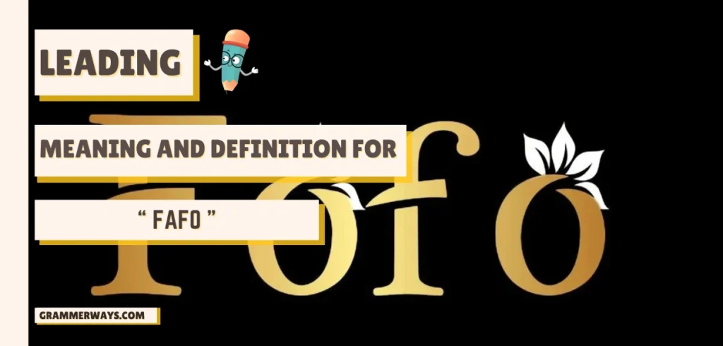 Fafo Slang Meaning: The Brutal Truth Behind This Viral Phrase fafo slang meaning